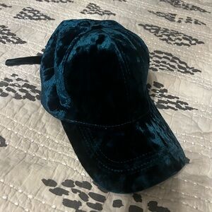 Velvet Teal Baseball Cap